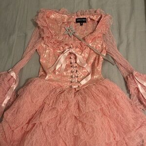 Pink Lace Costume Dress (Glinda the Good Witch Inspired)